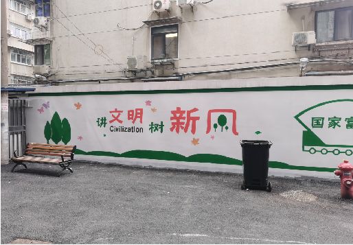 蓝田社区墙绘